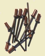 Copper Rivets. Pack of 10.